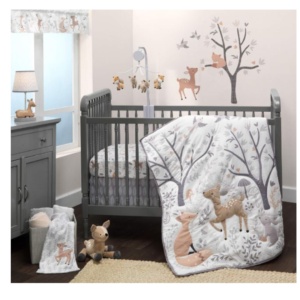 Baby Bedding set: Bedtime Originals 3 Piece Crib Bedding Set, Deer Park, Multicolor